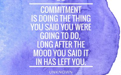 What would you commit to?